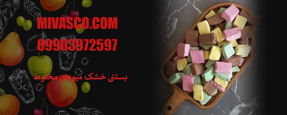 بستنی خشک مخلوط میوه ای